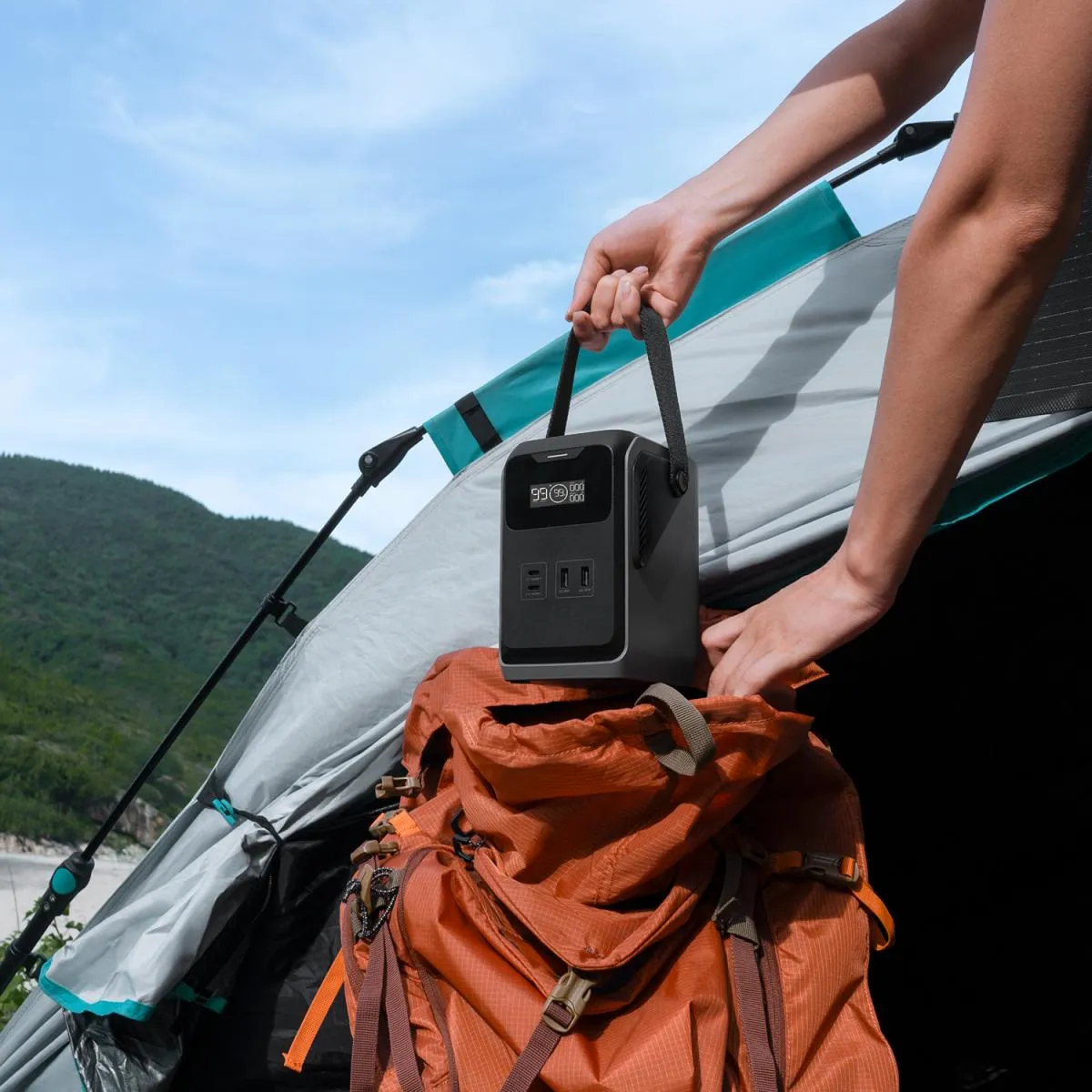 EcoFlow TRAIL 200 DC в использовании