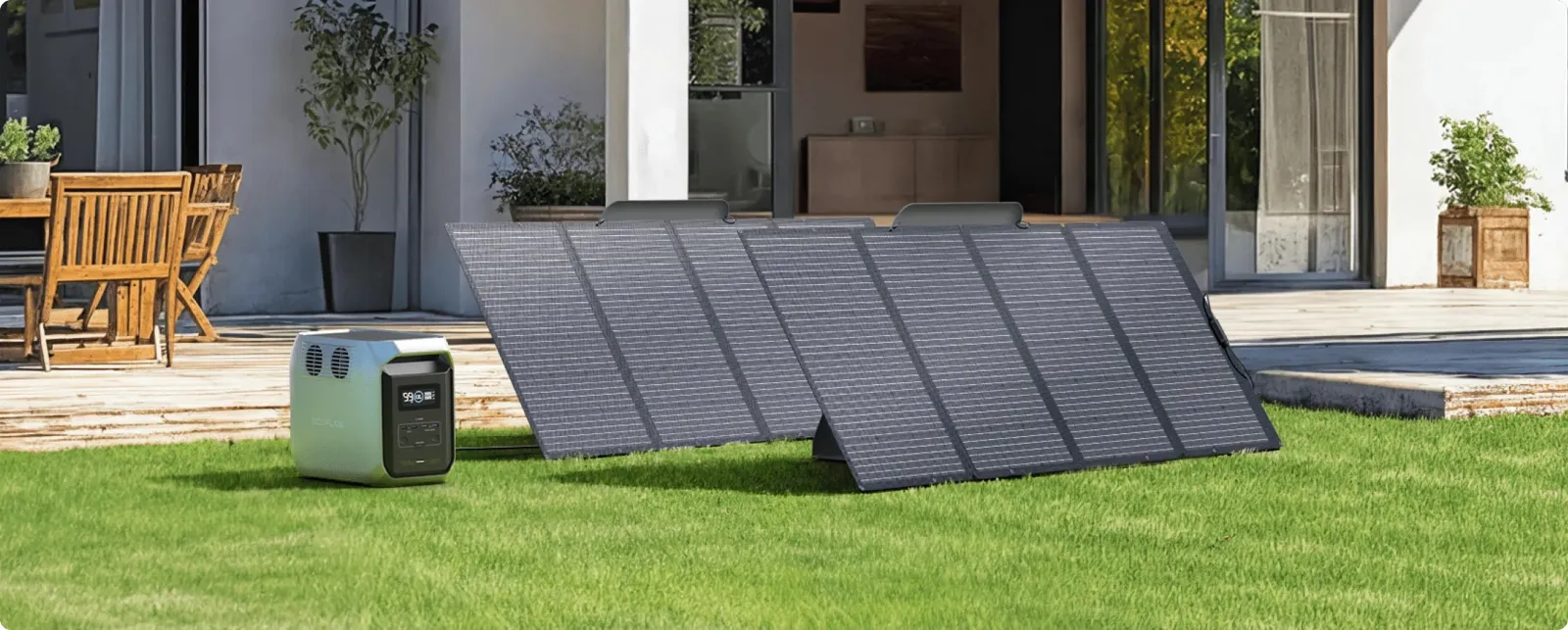 Зарядка EcoFlow DELTA 3 1500 от солнечной панели