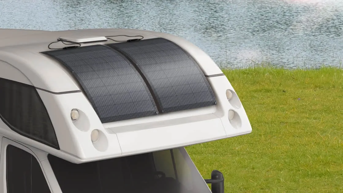 Солнечная панель EcoFlow 100 Вт в использовании